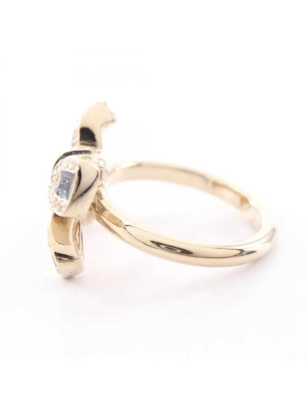 Chanel Ring CC Logo Ribbon